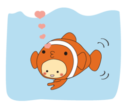 love me! costume kids sticker #4295095