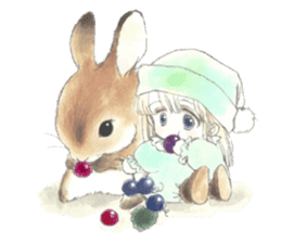 Poe and Rilfee -in English sticker #4295544