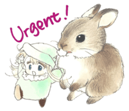 Poe and Rilfee -in English sticker #4295545