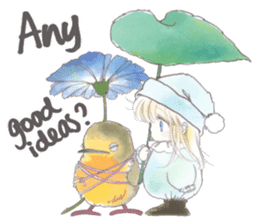 Poe and Rilfee -in English sticker #4295546