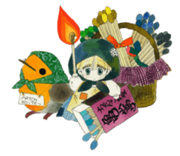 Poe and Rilfee -in English sticker #4295549