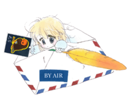 Poe and Rilfee -in English sticker #4295553