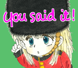 Poe and Rilfee -in English sticker #4295557