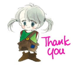 Poe and Rilfee -in English sticker #4295558