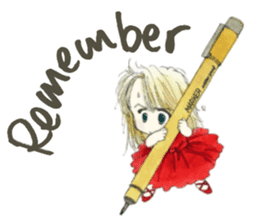 Poe and Rilfee -in English sticker #4295563