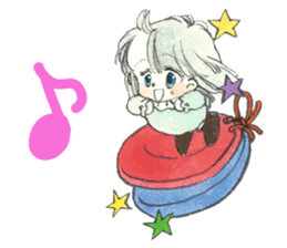 Poe and Rilfee -in English sticker #4295566