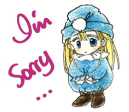 Poe and Rilfee -in English sticker #4295567