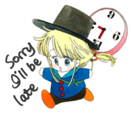 Poe and Rilfee -in English sticker #4295570