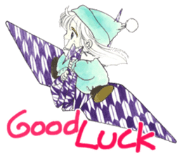 Poe and Rilfee -in English sticker #4295572