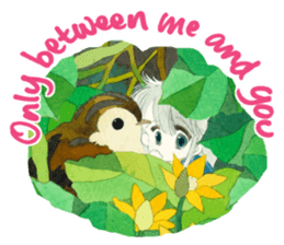 Poe and Rilfee -in English sticker #4295578