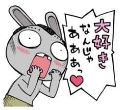 White rabbit Ucchie sticker #4295736