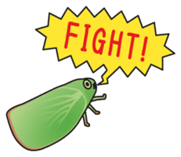 Green flatid planthopper sticker #4295863