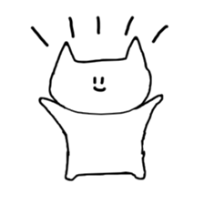 Somewhat exasperating cat sticker #4296784