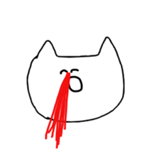 Somewhat exasperating cat sticker #4296787