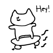 Somewhat exasperating cat sticker #4296798