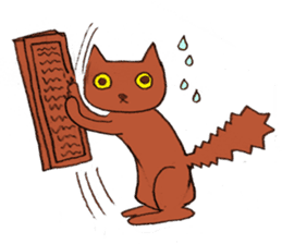 anomalous cat KUMAAAAAN sticker #4297149