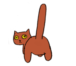 anomalous cat KUMAAAAAN sticker #4297183