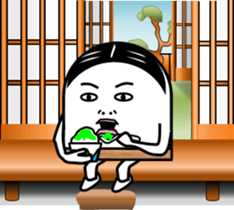 Fish paste boy sticker #4297305