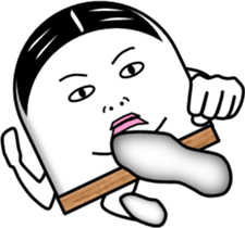 Fish paste boy sticker #4297331