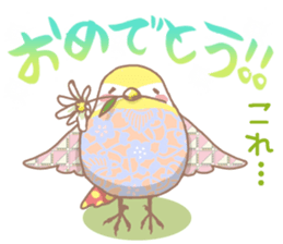 colorful cute birds sticker #4297439