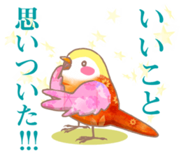 colorful cute birds sticker #4297446
