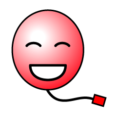 Balloon face mark Sticker