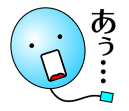 Balloon face mark Sticker sticker #4297711