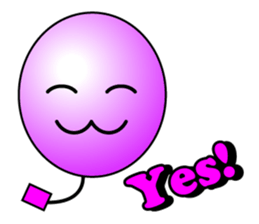 Balloon face mark Sticker sticker #4297712