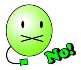 Balloon face mark Sticker sticker #4297713