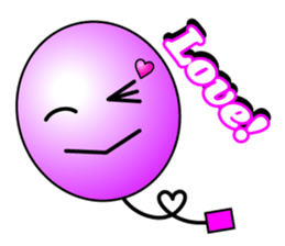 Balloon face mark Sticker sticker #4297715