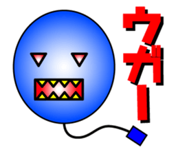 Balloon face mark Sticker sticker #4297725