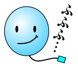 Balloon face mark Sticker sticker #4297736