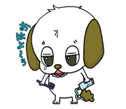 stamp of the puppy sticker #4298144