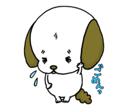 stamp of the puppy sticker #4298149