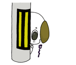 stamp of the puppy sticker #4298157