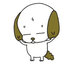 stamp of the puppy sticker #4298158