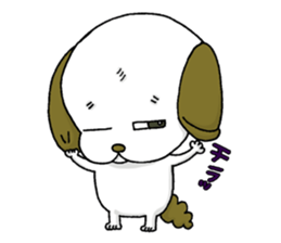 stamp of the puppy sticker #4298159