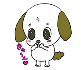 stamp of the puppy sticker #4298166