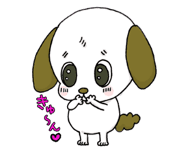 stamp of the puppy sticker #4298166