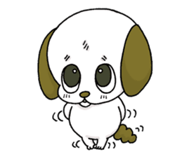 stamp of the puppy sticker #4298167