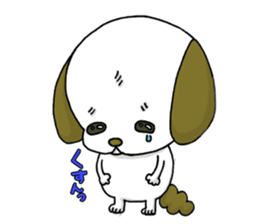 stamp of the puppy sticker #4298168