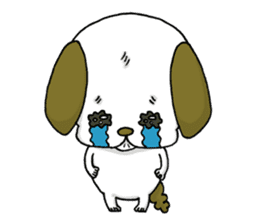 stamp of the puppy sticker #4298169