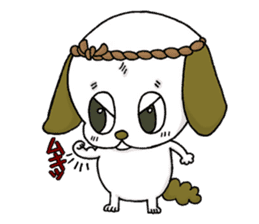 stamp of the puppy sticker #4298171