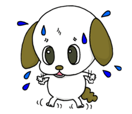 stamp of the puppy sticker #4298173