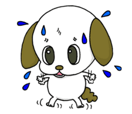 stamp of the puppy sticker #4298173