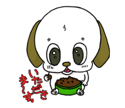 stamp of the puppy sticker #4298177