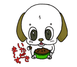 stamp of the puppy sticker #4298177