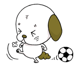 stamp of the puppy sticker #4298182