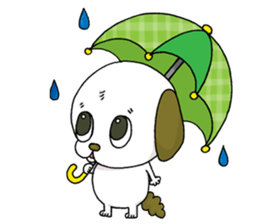 stamp of the puppy sticker #4298183