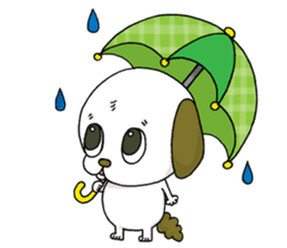 stamp of the puppy sticker #4298183